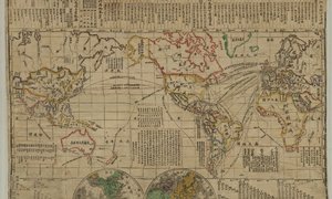 1875年地球五大洲全图