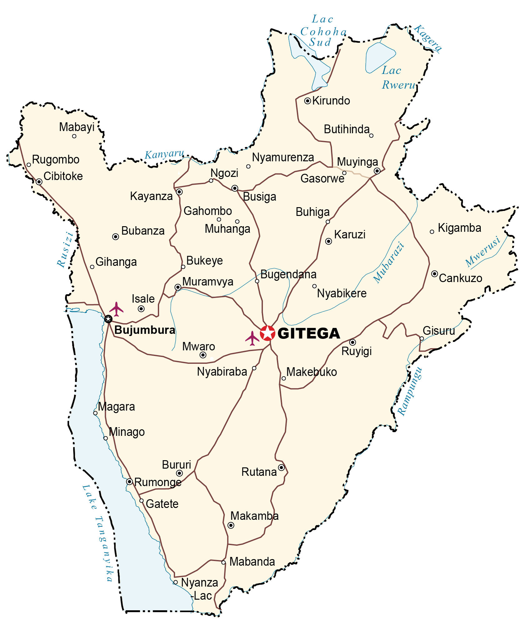 Burundi-Map